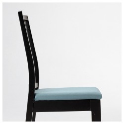 Фото2.Кресло, черный, сиденья Orrsta светло-голубой EKEDALEN IKEA 392.970.76